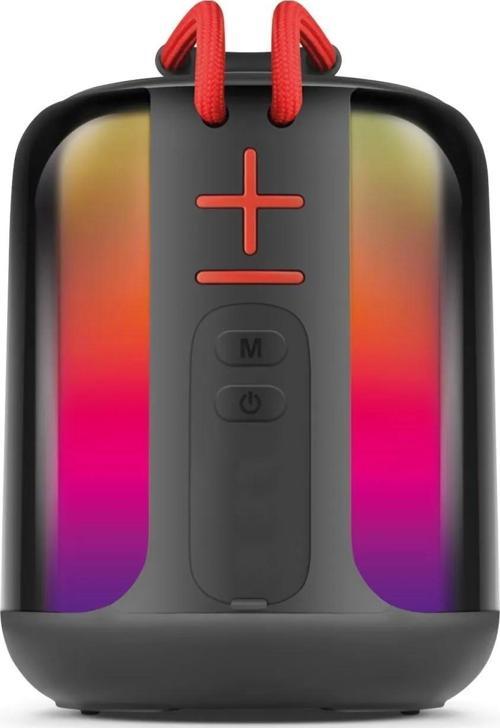 Taşınabilir Bluetooth Hoparlör Sese Duyarlı RGB Işık 5W Güçlü Ses 1200mAh Pil Çoklu Bağlantı Desteği