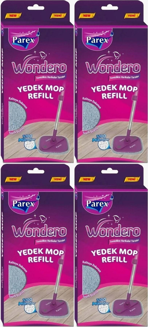 Wondero Yedek Paspas Mop Refill (4 Lü Set)