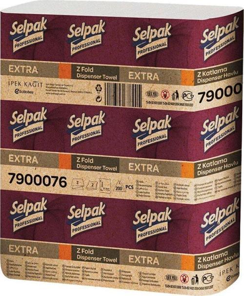 Extra Z Katlama Dispenser Havlu Peçete 200’Lü 12 Paket
