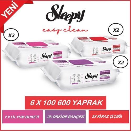 Easy Clean Lilyum Buketi + Orkide Bahçesi + Kiraz Çiçeği 6X100 (600 Yaprak)