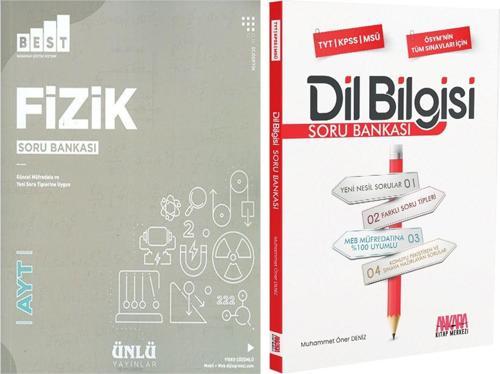 Ünlü Yayıncılık AYT Fizik BEST ve AKM Dil Bilgisi Soru Bankası Seti 2 Kitap