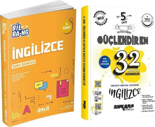 Ünlü Yayıncılık 5. Sınıf İngilizce Bil Bang Soru Bankası ve Ankara 32 Haftalık Deneme Seti 2 Kitap