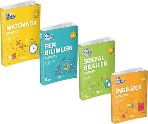 Ünlü Yayınları 5.Sınıf Bil Bang Matematik Fen Sosyal ve İngilizce Soru Bankası Seti 4 Kitap