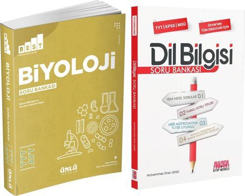 Ünlü Yayıncılık TYT AYT Biyoloji BEST ve AKM Dil Bilgisi Soru Bankası Seti 2 Kitap