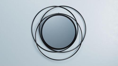 Halkalı Model Metal Dekoratif Duvar Aynası