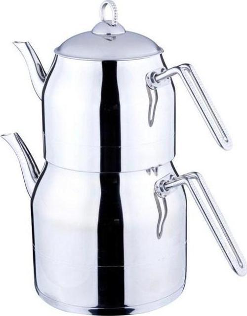 Daisy Jumbo Boy Metal Kulplu Çelik Çaydanlık