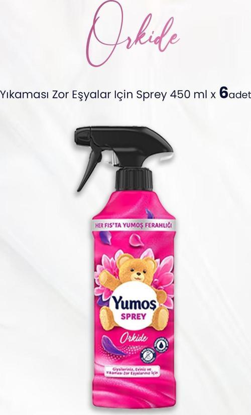 Sprey Yıkaması Zor Eşyalar Için Orkide 450 ml x 6 Adet
