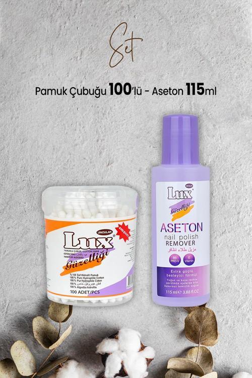 Pamuk Çubuğu 100' lü ve Aseton 115 ml