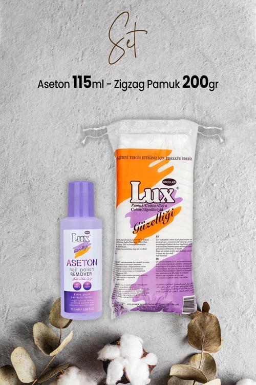 Aseton 115 ml ve Zigzag Pamuk 200 gr