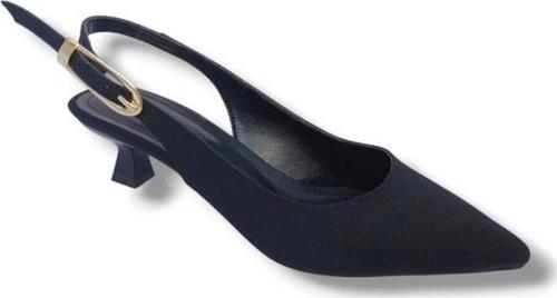 060-25 Süet Deri Stiletto Kadın Ayakkabı
