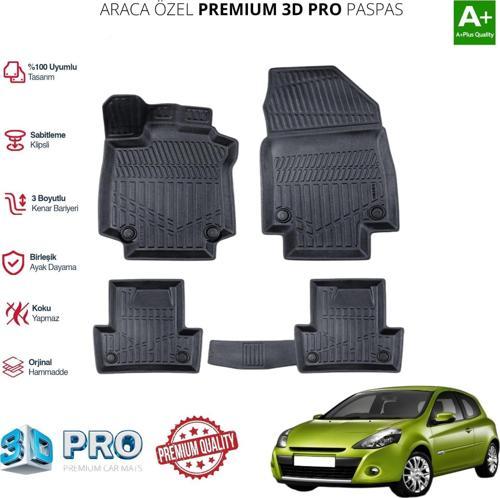 CLİO ARACA ÖZEL 3D PASPAS 2005 2006 2007 2008 2009 2010 2011 2012