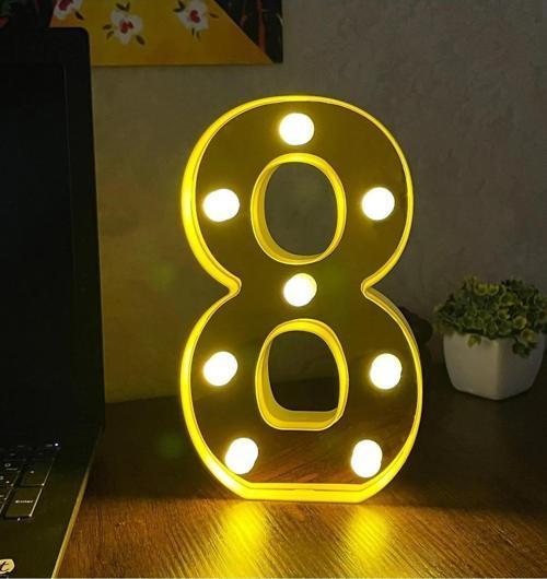 Büyük Boy Led Işıklı 3d Rakam Sayı Doğum Günü Kutlama Organizasyon Işıklı Sayı