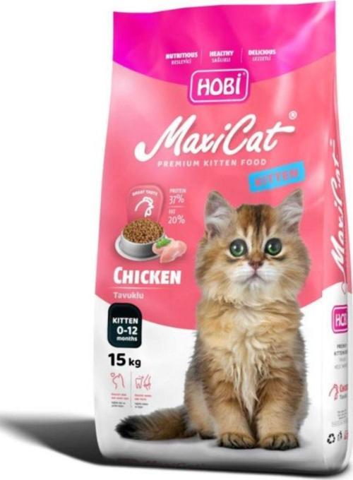 Maxicat Kitten Tavuklu Yavru Kedi Maması 15kg