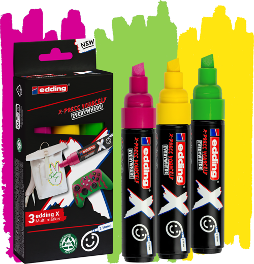 E-6900 Multimaker Çok Yönlü Akrilik Boya Seti Kesik Uçlu Markör 2-10 mm Candy Colours
