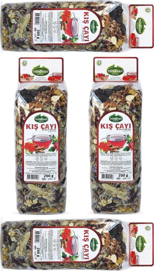 Kış Çayı 200Gr X 4 Paket Karışık Bitki Çayı
