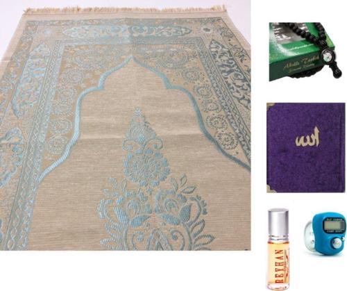 Hediye Seti 5 Parça 1Xpamuk Tafta Seccade Bordo 60 x 90