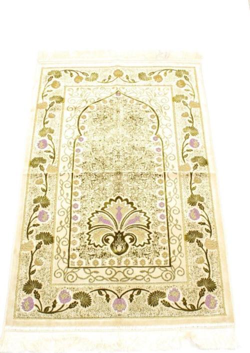 Simli Şipingel Seccade Premium Kahverengi 2 Adet 60 x 90