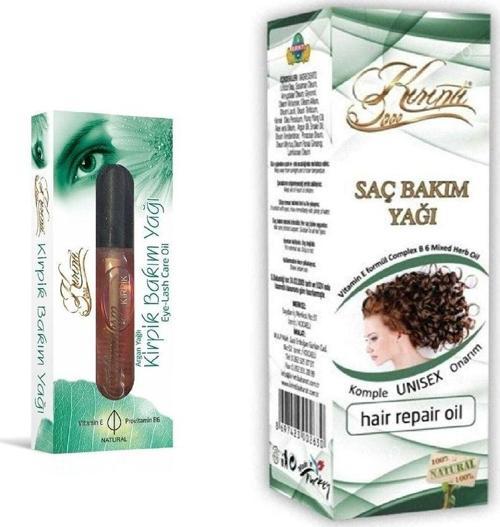 2000 Saç Ve Argan Yağlı Kirpik Bakım Yağı Seti