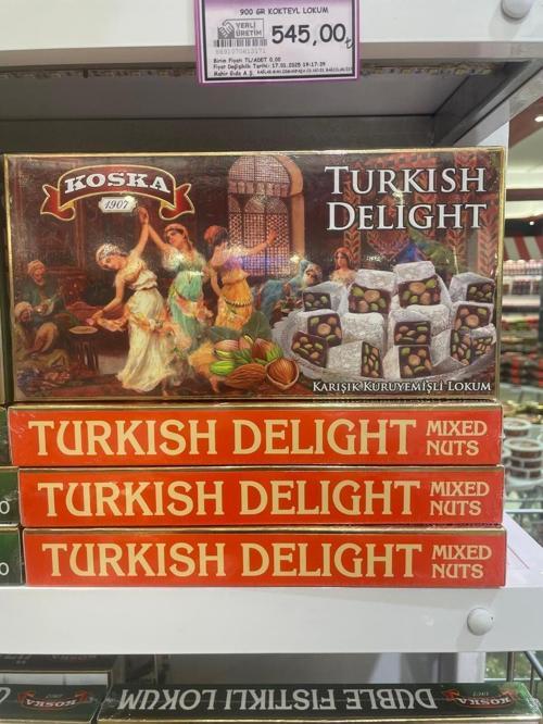 Karışık Kuruyemişili Lokum 400 Gr 4 Adet