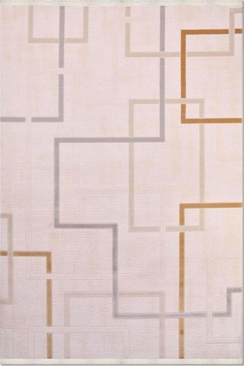 Crea Yolluk Halısı Modern 100X200 Karen 6460Ak Bej