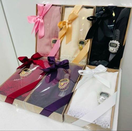 Oyalı Namaz Başörtüsü Taşlı Zikirmatik Hediyelik Set Mor