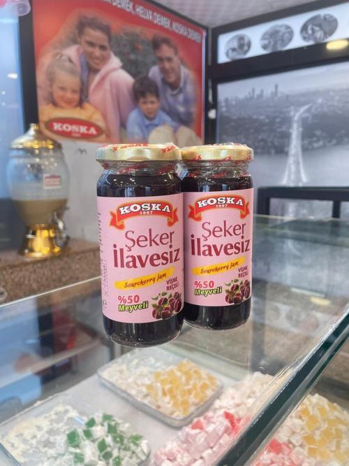 Şeker İlavesiz Vişne Reçeli 270 Gr Koli 12 Adet