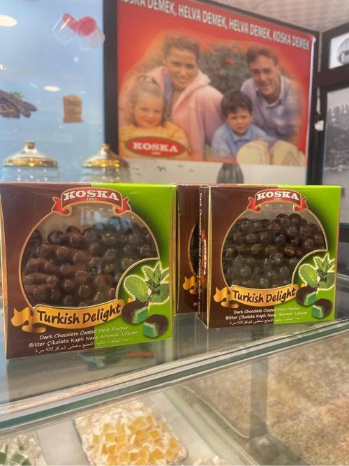 Bihter Çikota Kaplı Nane Aromalı Lokum 200 Gr Koli (24 Adet)