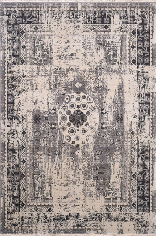 Crea Oda Halısı Klasik 133X190 Demirci Yün 8037 Gri