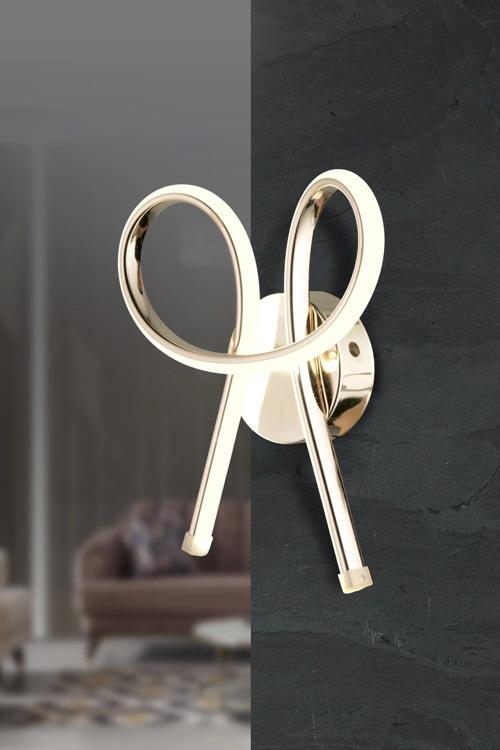 Modern Ideal Üç Renkli Gold Ledli Aplik