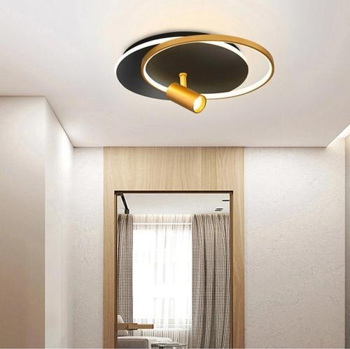 Flush Tekli Spot Yuvarlak Armatür Siyah