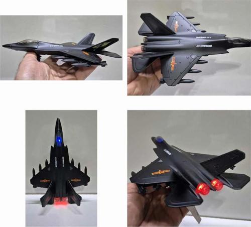  Oyuncak Metal Uçak J31 Gyrfalcon Fıghter Navy Air Force 5.nesil Savaş Uçağı Işıklı Sesli 22cm F-35