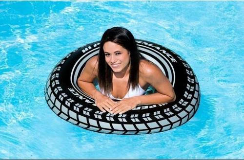 Büyük Boy Radyal Deniz Havuz Can Simiti İç Lastik Şambrel Yetişkinler İçin Yüzme Yardımcı 91 cm Ebat
