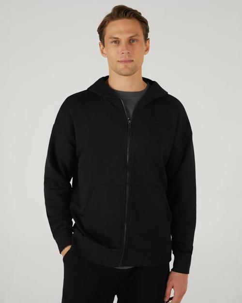 S242112-001 M Essential Full Zip Hoodie Erkek Sweatshirt