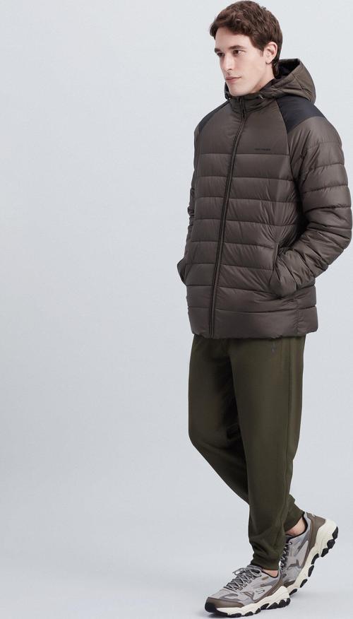 S212041-801 M Panel Hooded Jacket Erkek Mont