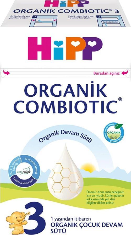 3 Organik Combiotic Devam Sütü 600 Gr 4 Adet