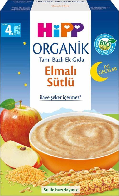 Organik İyi Geceler Elmalı Sütlü Kaşık Mama 250 gr