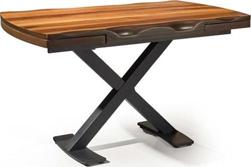 Santos Kütük Mutfak Masası, Ceviz, 80X130