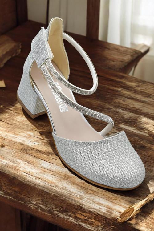 354 Abiye Kız Çocuk Topuklu Ayakkabı Kız Çocuk Nişan Abiye Ayakkabısı