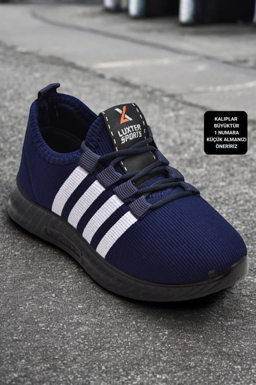 1224 Ortopedik Taban Çocuk Spor Ayakkabı Unisex Çocuk Spor Ayakkabı Süs Bağcıklı