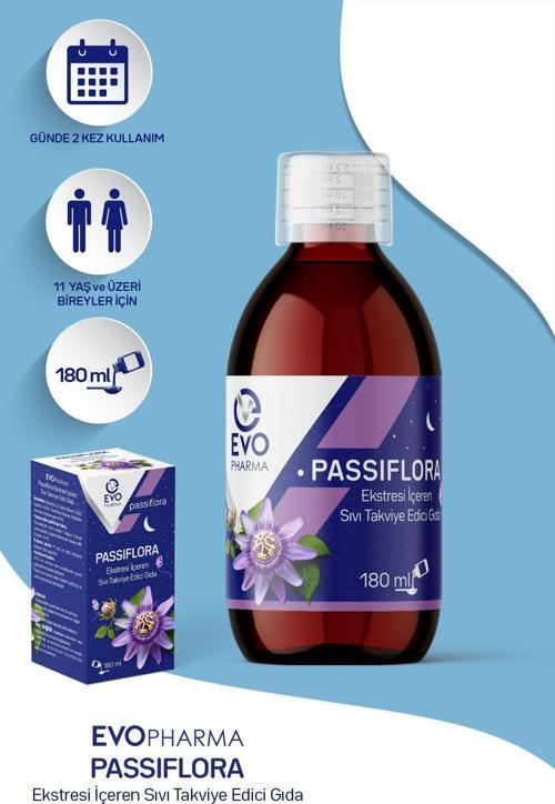 Passiflora Ekstresi Içeren Sıvı Takviye Edici Gıda 180 Ml