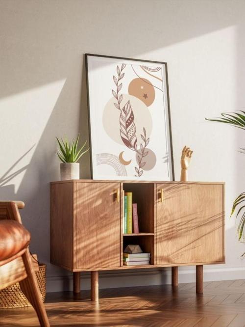 Bohem Minimalist Tasarım, Boho Sanatı Posterleri, Özel Tasarım Kağıt Poster
