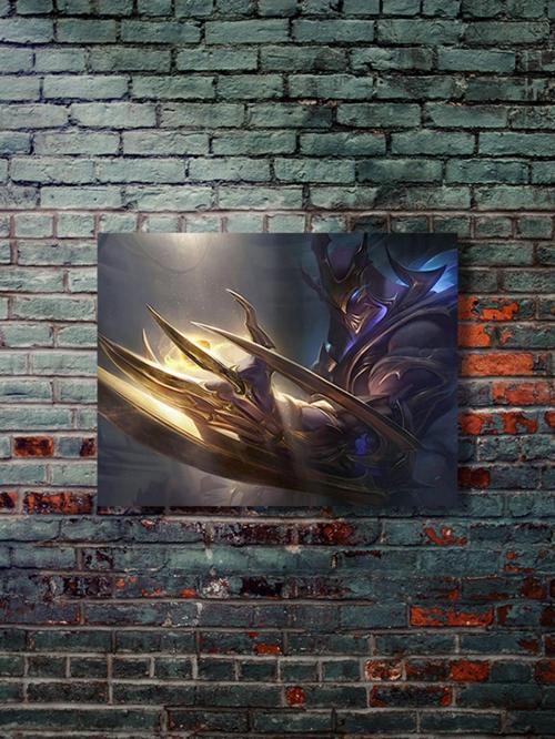 Zed, League Of Legends, Eşsiz Tasarım Oyun, Karakter Posterleri, Özel Tasarım Kağıt Poster,