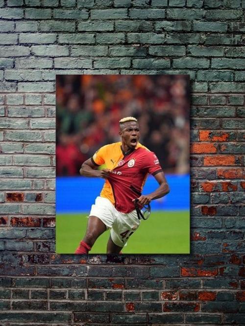 Victor Osimhen - Gs - Spor Posterleri, Takım Posterleri Özel Tasarım Kağıt Poster.