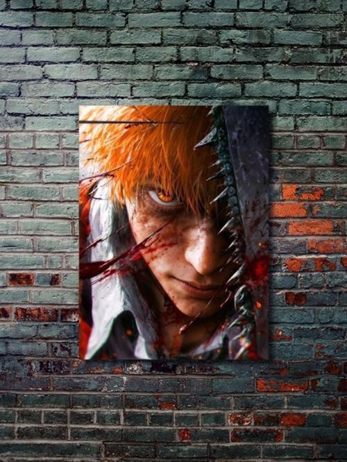 Denji - Chainsaw Man, Anime - Manga Serisi, Özel Tasarım Kağıt Poster, Duvar Sanatı