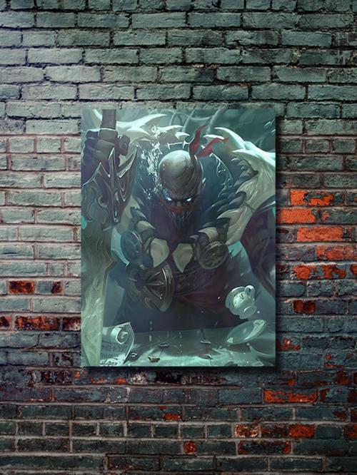 Pyke, League Of Legends, Eşsiz Tasarım Oyun, Karakter Posterleri, Özel Tasarım Kağıt Poster,