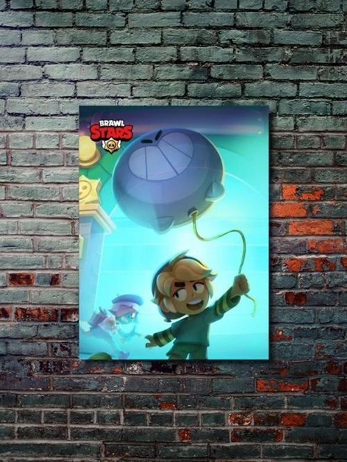 Brawl Stars, Eşsiz Tasarım Oyun, Karakter Posterleri, Özel Tasarım Kağıt Poster