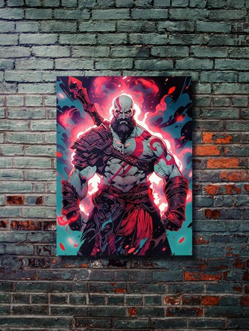 Kratos, God Of War, Eşsiz Tasarım Oyun, Karakter Posterleri, Özel Tasarım Kağıt Poster, Duvar Sanatı