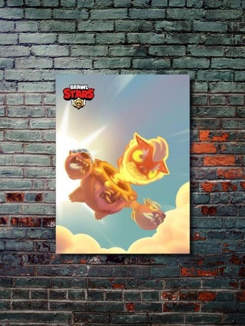 Brawl Stars, Eşsiz Tasarım Oyun, Karakter Posterleri, Özel Tasarım Kağıt Poster