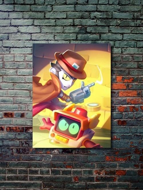 Brawl Stars, Eşsiz Tasarım Oyun, Karakter Posterleri, Özel Tasarım Kağıt Poster