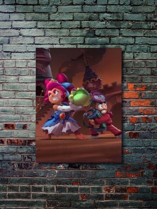 Brawl Stars, Eşsiz Tasarım Oyun, Karakter Posterleri, Özel Tasarım Kağıt Poster